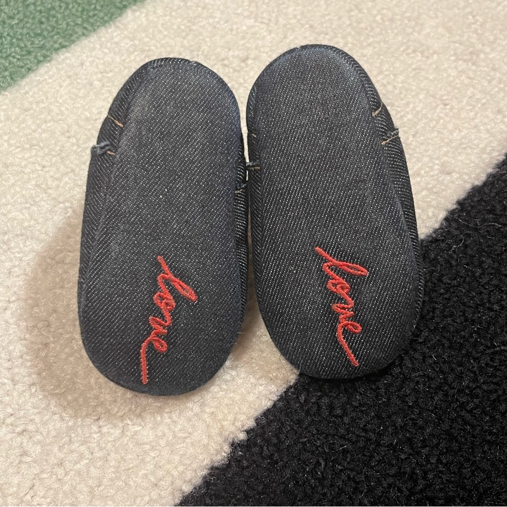 ♥️ 4 ED by Ellen Degeneres Denim Red Love Booties - Picture 2 of 9